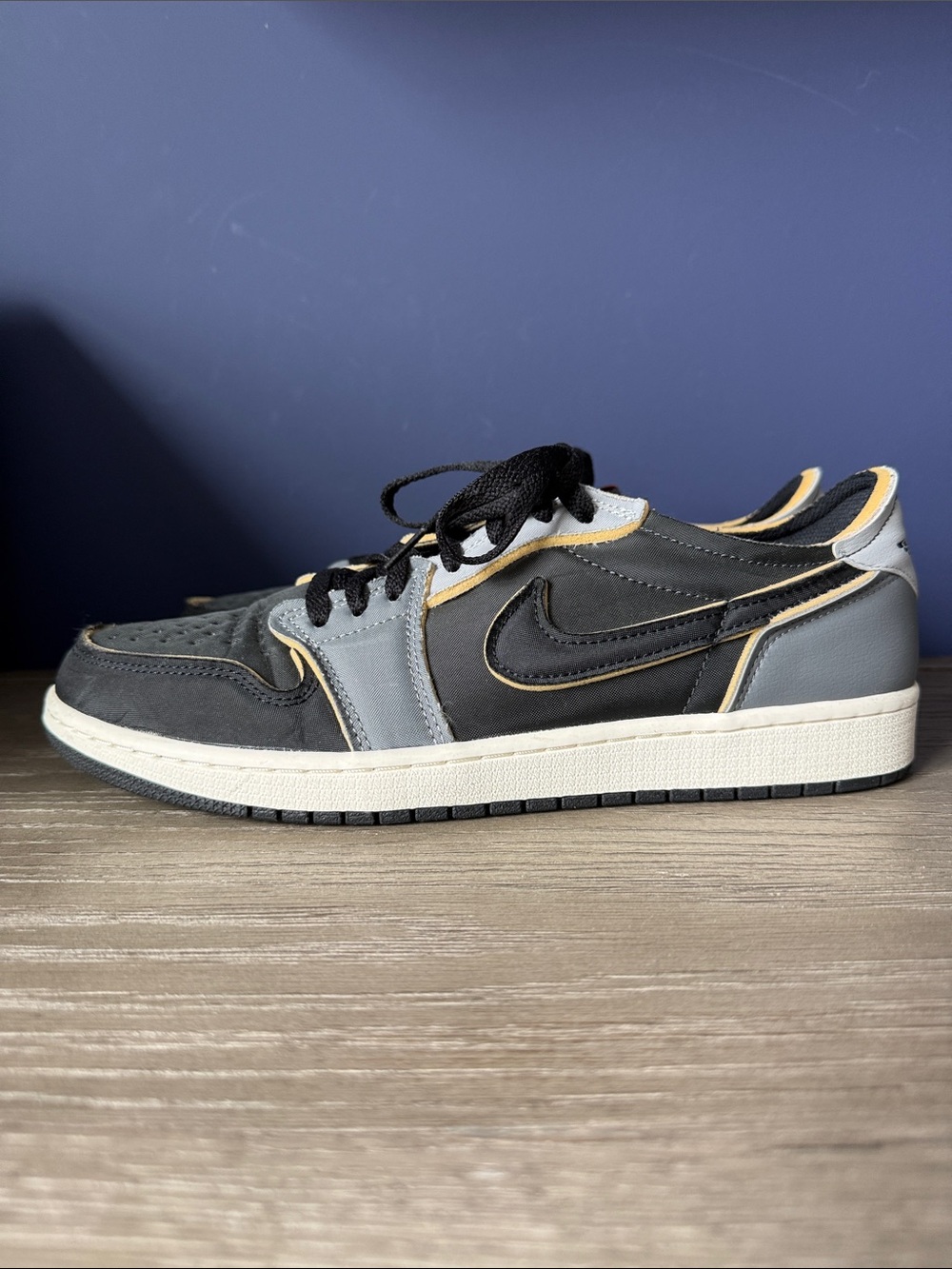 Jordan 1 Low OG EX black smoke grey mens size 12